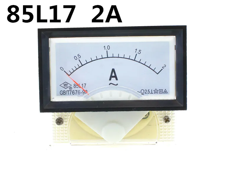 

85L17 AC 2A Analog Ammeter Panel Current Amper Meter Pointer Diagnostic-too
