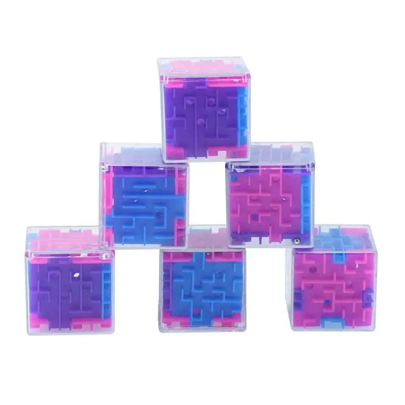 3D магический куб головоломка Лабиринт игрушка Детские развивающие декомпрессионные капсульные игрушки