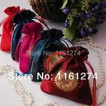 50 шт. вышитые ткани 15*20 см MultiColor Pattern Ювелирные Вышивка Крестом Пакет мешок#8