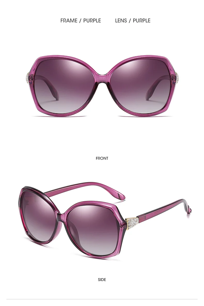 HD поляризованных солнцезащитных очков Для женщин женская бабочка солнцезащитные очки Брендовая Дизайнерская обувь UV400 высокое качество