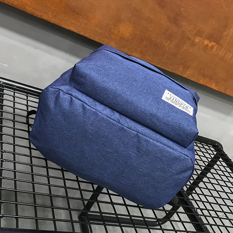Simple de los hombres de la lona Mochila hombre Mochila estudiantes portátil paquete mujer de gran capacidad de viaje bolso Casual Mochila