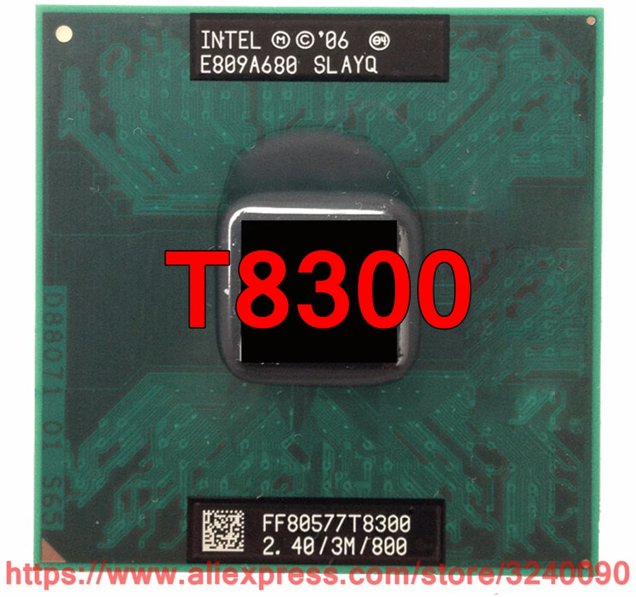 

Original lntel Core 2 Duo T8300 CPU (3M Cache, 2.40 GHz, 800 MHz FSB, Dual-Core) For 965 chipset Laptop processor free shipping