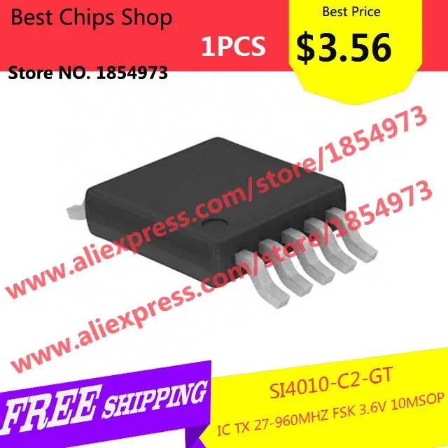 free shipping 1pcs\u003d$3 56 electronic components si4010 c2 gt ic tx 27free shipping 1pcs\u003d$3 56 electronic components si4010 c2 gt ic tx 27 960mhz fsk 3 6v 10msop 4010 si4010