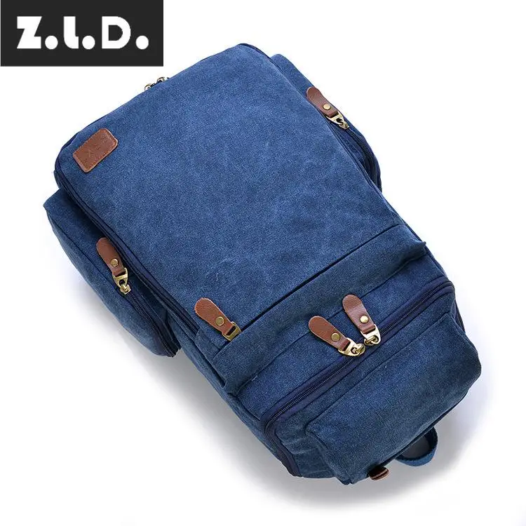Z.L.D. Прямая продажа с фабрики новый рюкзак из парусины Повседневная Студенческая