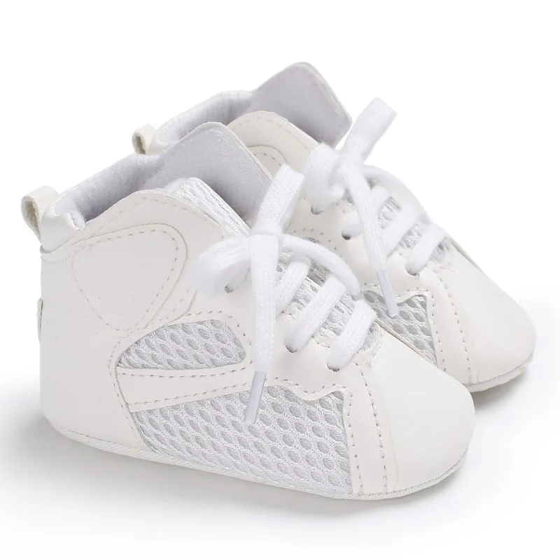  Infant Anti-Slip Breathable First Walkers Baby Sneakers Boys PU Casual Toddler Shoes