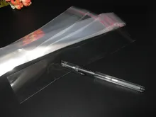 1000 unids Claro Resellable BOPP/Poly/Bolsas de Celofán 4×20 cm OPP Auto-Adhesivo Transparente envases De Plástico cosméticos bolsas de Embalaje