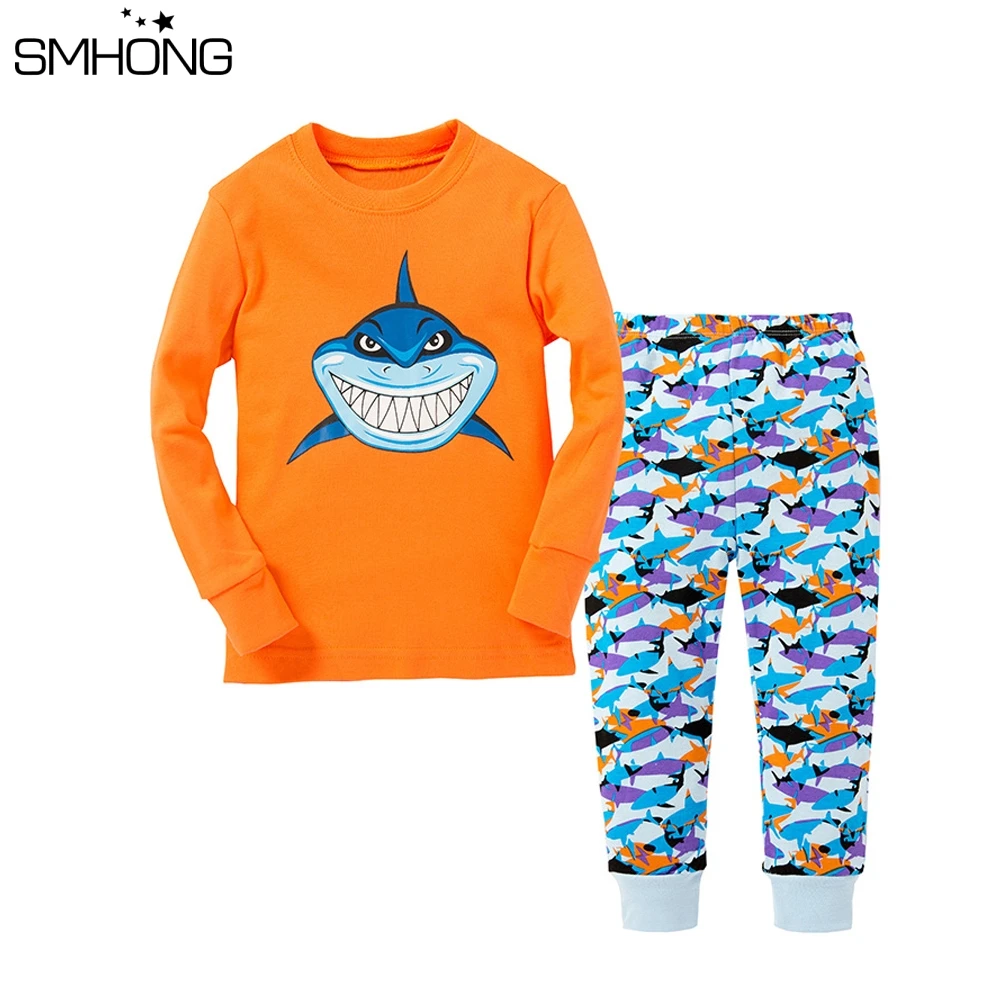 

New Cartoon Kids Pajama Sets Children Sleepwear Boys Nightwear Shark Christmas Pajamas Toddler Baby Pyjamas Baby Summer Clothes