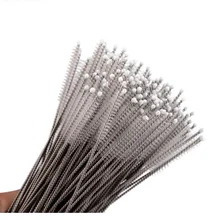 5 шт. детская бутылка для комления молоком Питьевая чашка для воды соломенная Чистящая Щетка, чистящий из нержавеющей стали Ручка спираль мягкий инструмент для чистки волос