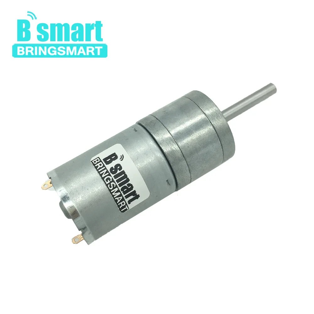 

Bringsmart GA25-370 DC Gear Motor 6-24V D Shape 25mm Long Shaft Motor Mini Reducer Gear Electric Motor DIY Accessories