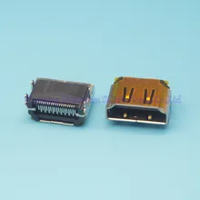 50 шт./лот Высокое качество HDMI Женский Джек 19pin разъем 4 фиксированной ноги SMD для HD оборудования