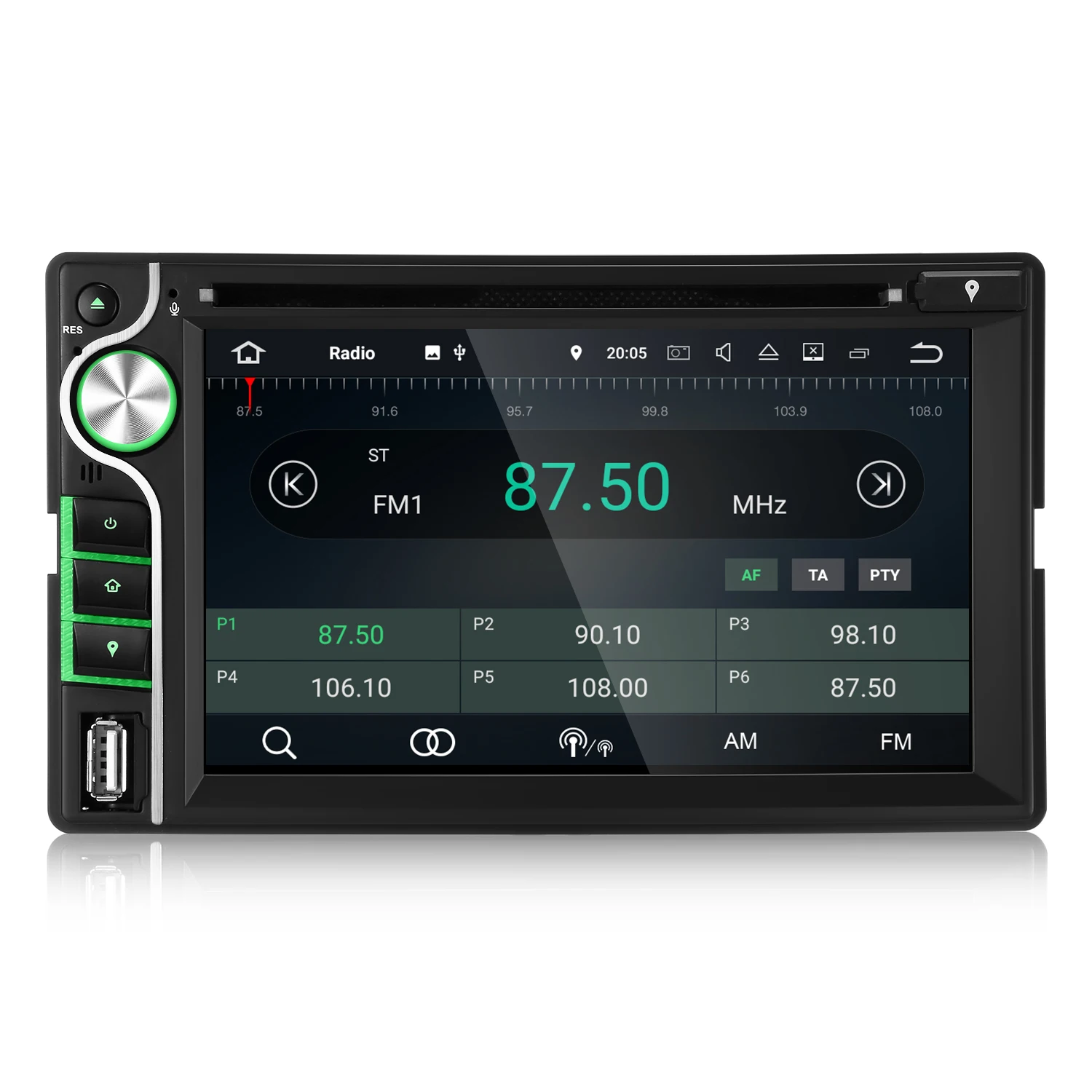 Excellent ZEEPIN Car Head Unit Receiver 6.2-inch Disc Reader Audio Bluetooth DVD Player Stereo MP3 AUX FM Radio USB SD Multimedia Player 4