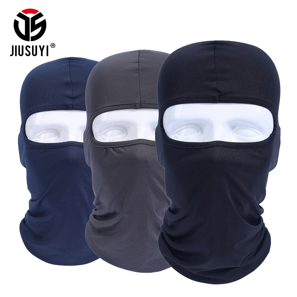 

Lycra Balaclava Full Face Mask Windproof Combat Bicycle Warmer Hats Cap Tactical Helmet Liner Protection for Men Women Headgear