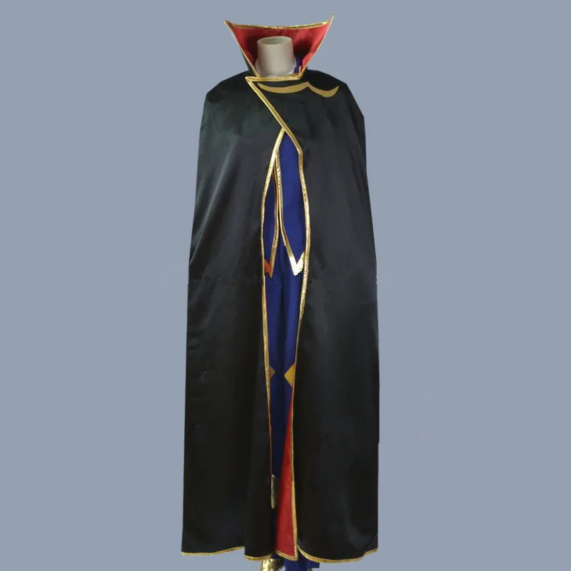 Мужской костюм для косплея Lelouch of the мятеж Zero|code geass cosplay costume|code cosplayzero code |