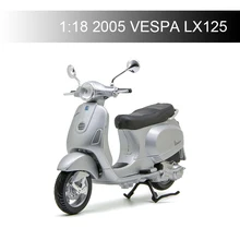 Maisto 1:18 мото модели VESPA piaggio 2005 VESPA LX125 модель велосипеда база Мотоцикл Модели Diecast детская игрушка для подарка коллекции