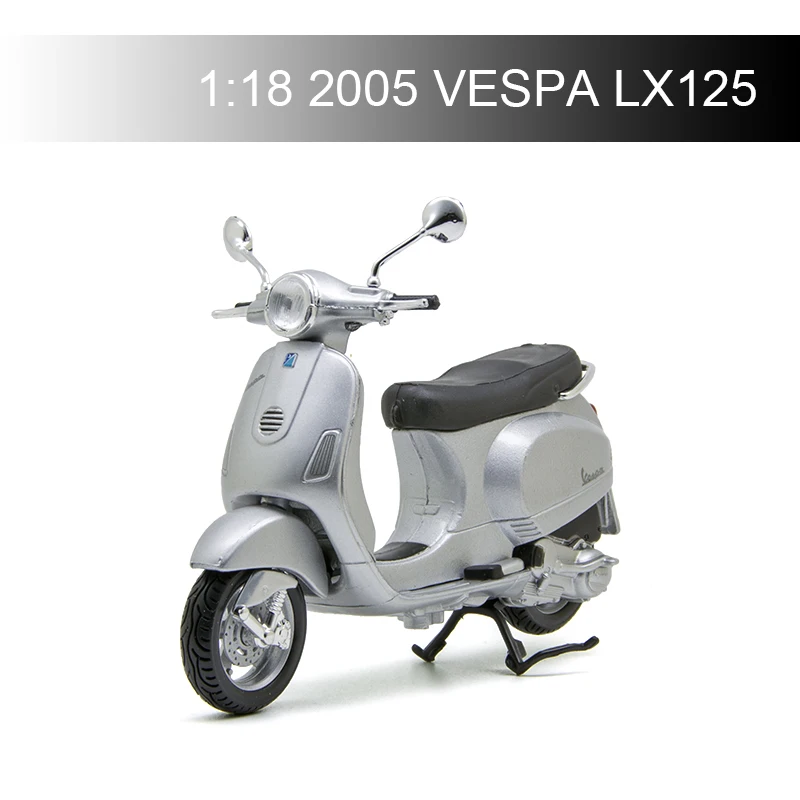 Maisto 1:18 модели мотоциклов VESPA Piaggio 2005 LX125 модель велосипедная база литье под
