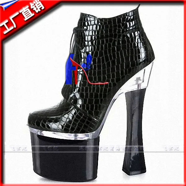 Snow font b party b font font b shoes b font 18 20cm spool heel punk