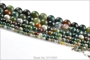 

india agate green 4-20mm round 15" for DIY jewelry making loose beads FPPJ wholesale beads nature gem stone