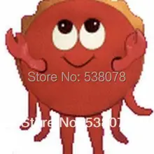 Морской тематический Карнавальный костюм для косплея красный счастливый костюм-Талисман Краб Мультфильм персонаж вечерние плюшевые Mascotte комплект SW892