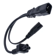 Y Тип сплиттер Мощность шнур, IEC320 C14 Разъем 3-контактный Мужской Мощность кабель переменного тока Мощность адаптер для C7+ C5 Женский, 30 см