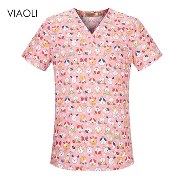 

Medical surgery tops Operating room uniforms Unisex beauty salon workwear dental clinic doctor pharmacist nursing scrubs uniform