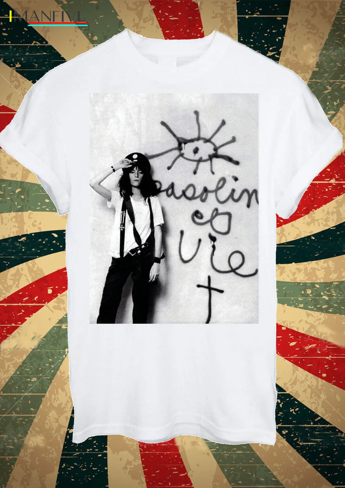 

Patti Smith 70's 80's 90's Punk Rock Retro T Shirt Men O-Neck Fashion Casual High Quality Print T-Shirt