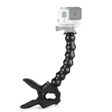 Flexible Arm Camera Flash Bracket Holder Mounts Strong Clip Mount Holder with Serpentine Arm Gopro Screw For hero5/4/3+