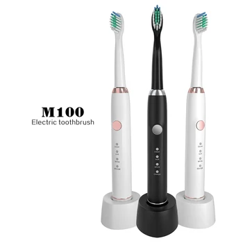 

Sarmocare M100 Wireless Rechargeable with 4 brush heads Ultrasonic Electric toothbrush IPX7 Waterproof Whitening Teeth Brush