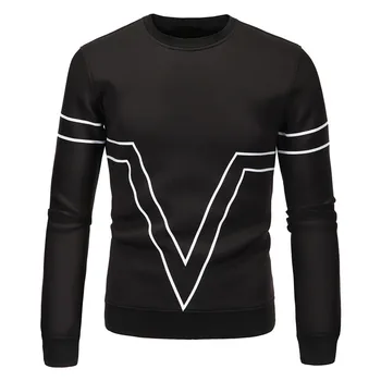 

Men's cultivate one's morality printing round neck long sleeve cotton fleece fleece men's joker space harajuku hip hop hoodie