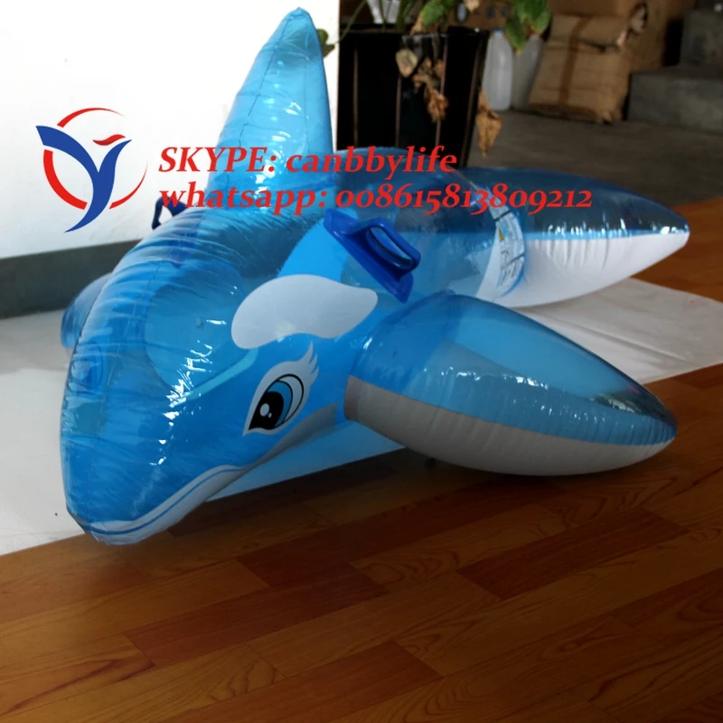 Intex 60 &quotLil' маленький кит езда на воде игрушки Прозрачный синий детский надувной