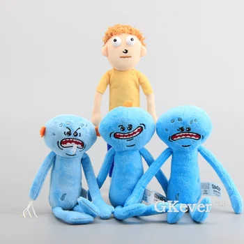 

Hot Sale 4 Styles Rick and Morty Happy Sad & Angry Meeseeks Stuffed Doll Plush Toys 25-27 CM Kids Present