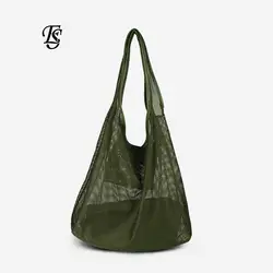 E. SHUNFA выдалбливают для женщин сумки летние пляжные Soprt стиль большой ёмкость сумка бренд дизайн повседневное Богемия Tote