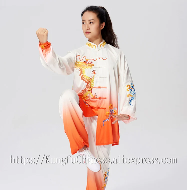 Китайская одежда Taichi униформа кунг фу боевые искусства костюм цигун Taijiquan для