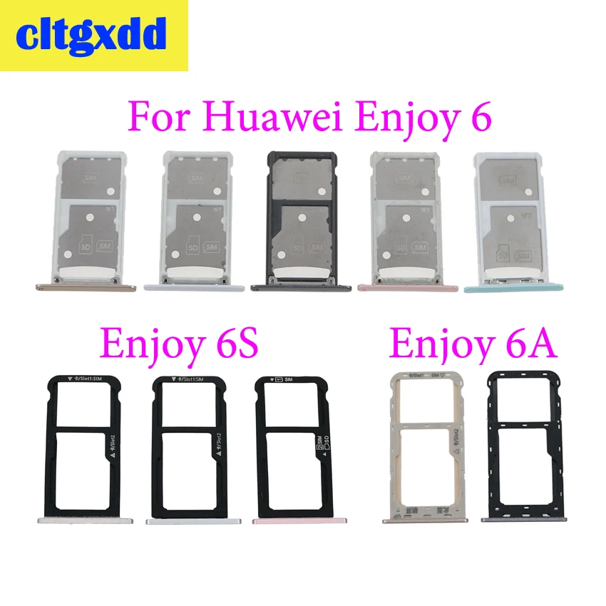 Cltgxdd для huawei Enjoy 6 6 S 6A лоток для sim-карты и SIM/Micro лоток для карт SD Держатель sim-карты Запасные детали
