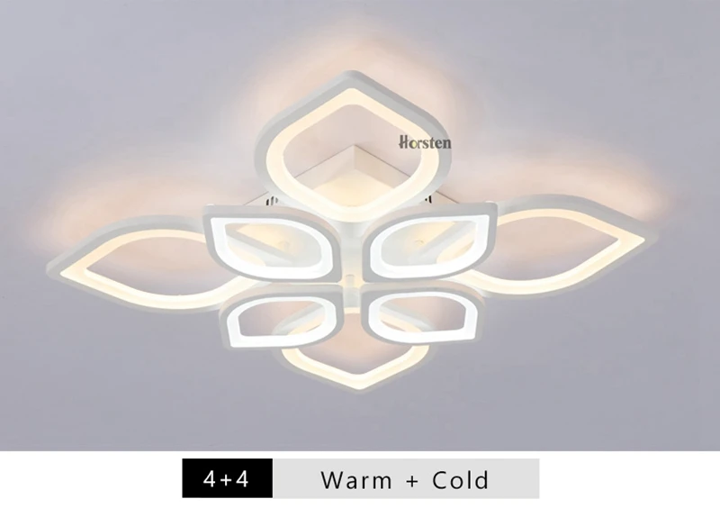 Modern White Flower High Power LED Ceiling Chandelier For Living Room Bedroom Acrylic Iron LED Chandelier Lamp 110-240V (15)