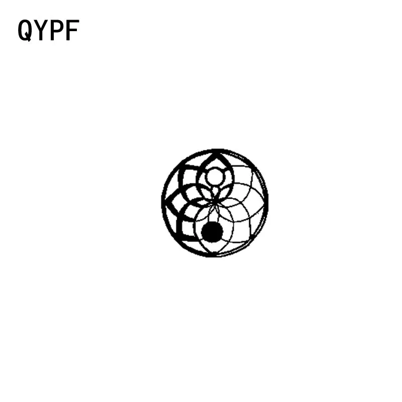 QYPF 17 8 см * красивая Виниловая наклейка для автомобиля Инь и Ян черная