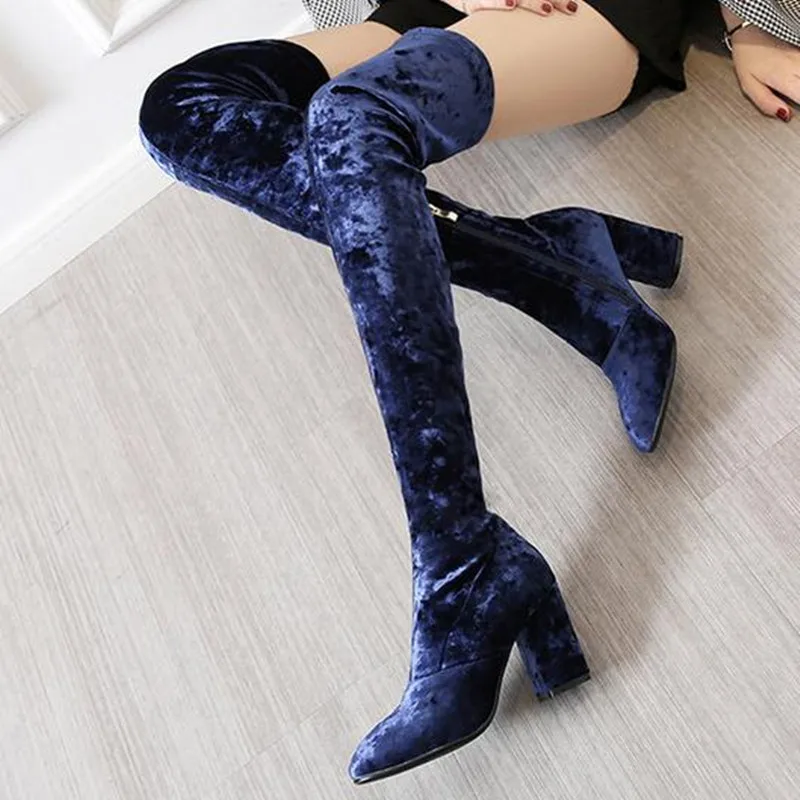 womens navy boots uk