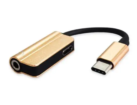 DHL бесплатно 100 шт usb type C аудио кабель 2 в 1 до 3 5 мм Jack зарядный адаптера для