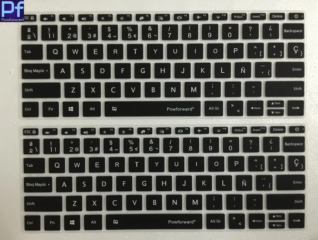 Powforward испанский алфавит для Xiaomi Mi Notebook Air 12 13 15 5 6 Pro Защитная Наклейка на