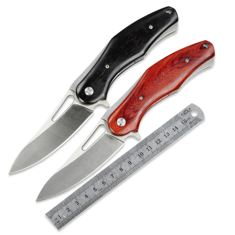 

Russia Knife 58-60HRC D2 blade Steel + Wood handle tactical folding knife hunting camping tool utility knife outdoor EDC tools