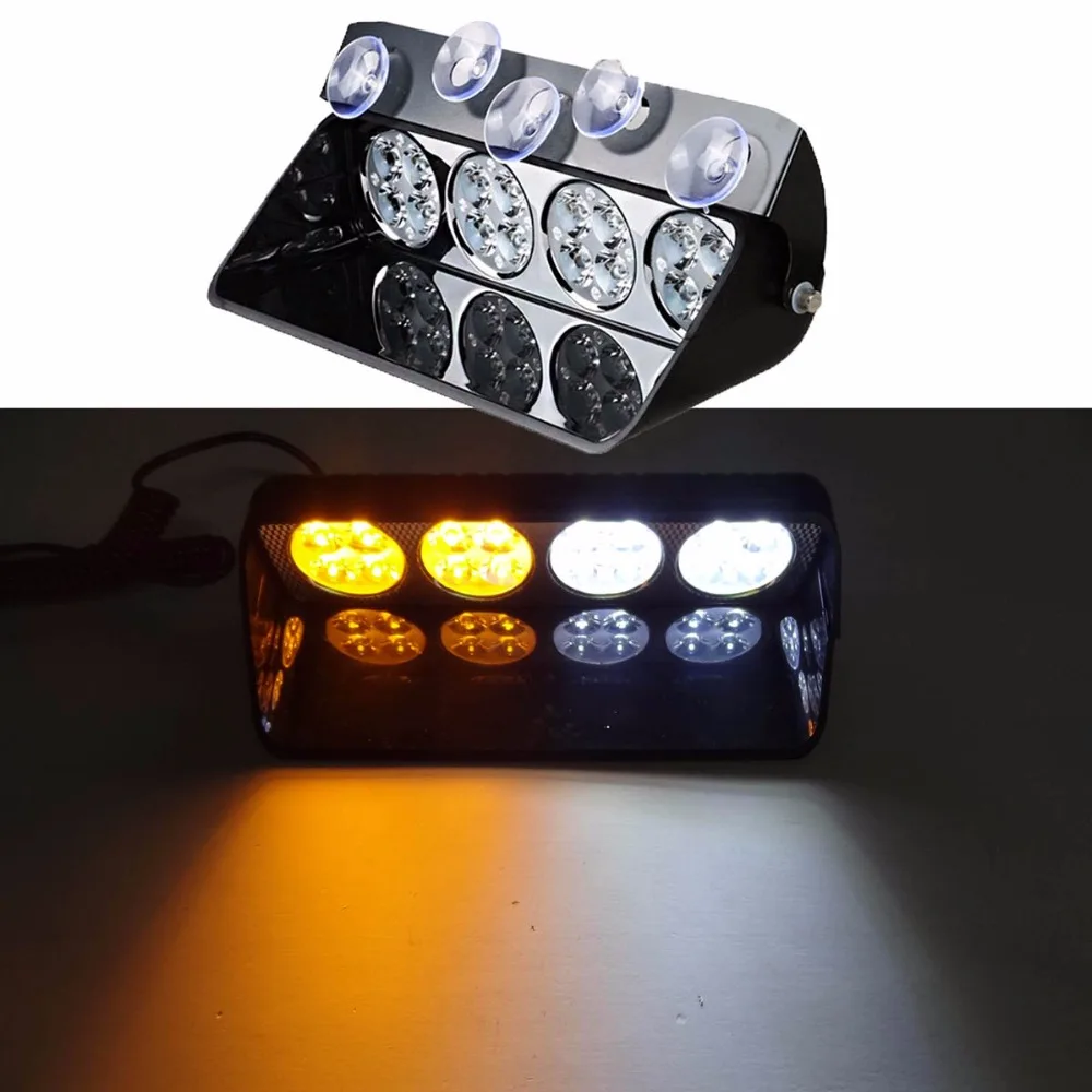 High Power 16LED Car Police Strobe Light Truck Emergency Dash Flashing