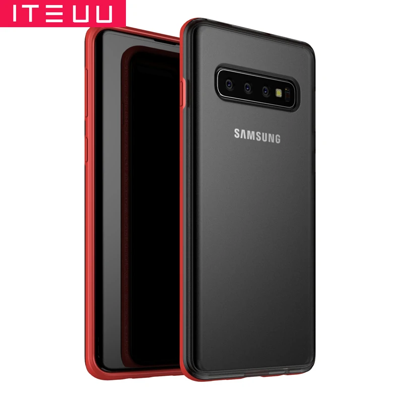 

ITEUU TPU Matte Heavy Duty Protection Anti-knock Case For Samsung Galaxy S10 S10 PLUS S10E Cases Back Cover Shell