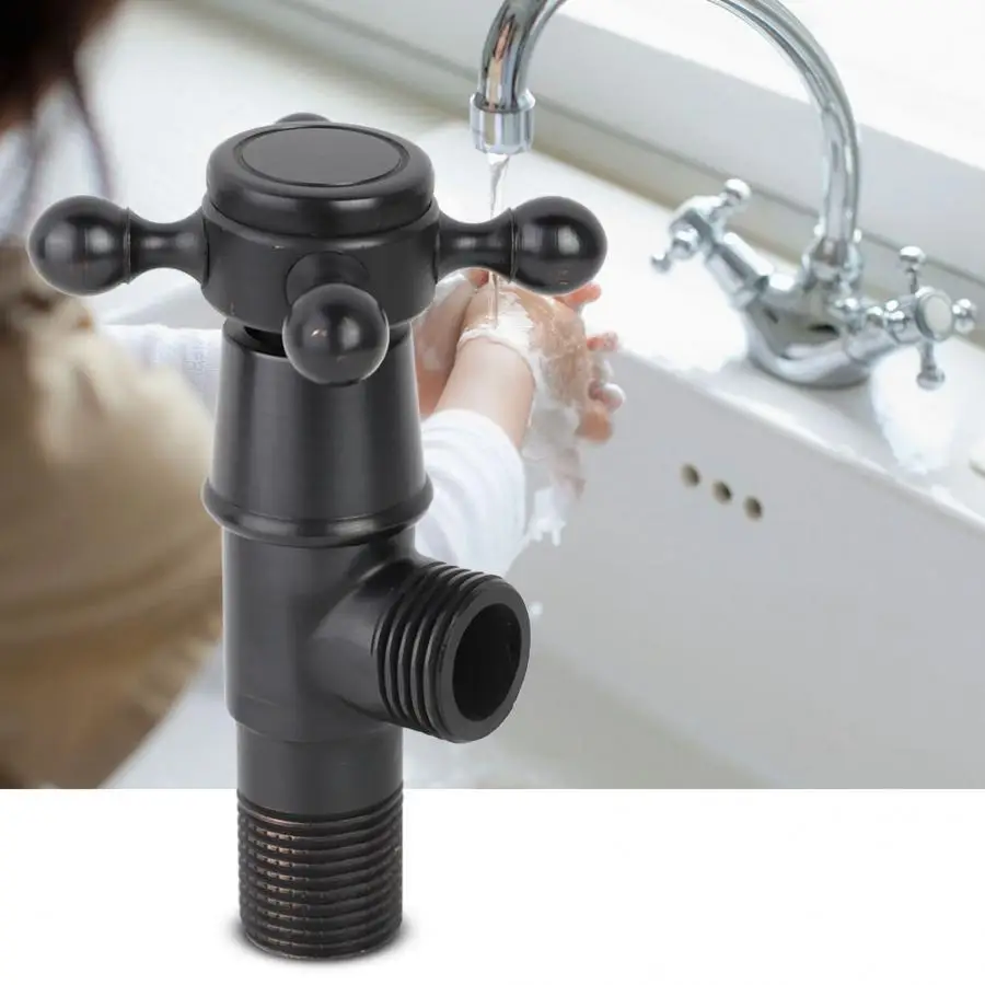 

Copper Hot And Cold Triangle Valve Water Stop valve G1/2 Household Thickened Triangle Valves High Quality