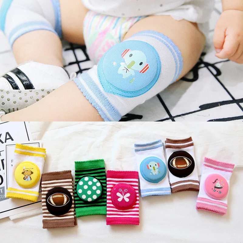 

Cartoon Baby Knee Pads Crawling Socks Protector Cotton Kids Kneecaps Children Short Baby Grils Boys Short Crawl Leg Warmers New