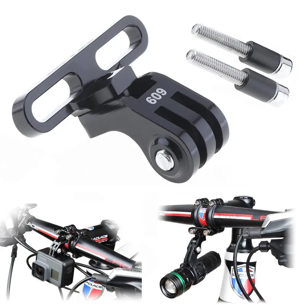 

GUB Bicycle Handlebar Stem Mount Rack for Sports Camera Mount Bicycle Holder Adapter Mount For GoPro Camera Flashlight
