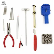 Часы GUOU инструменты Сделай Сам диагностический инструмент 16 шт. часы набор инструментов для ремонта запасная Запчасти для часы инструмент для ремонта horloge gereedschap