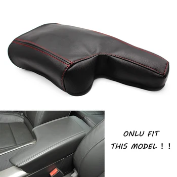

Car Microfiber Leather With Red Stitching Protection Pad Center Console Armrest Box Cover for Chevrolet Malibu 2013 2014
