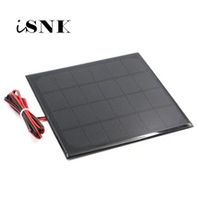 6V Solar Panel with 30/100/200cm wire Mini Solar System DIY For Battery Cell Phone Charger 0.6W 1W 1.1W 2W 3W 3.5W 4.5W Solar