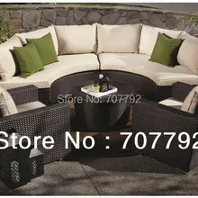 Дизайн наружная пластиковая плетеная мебель