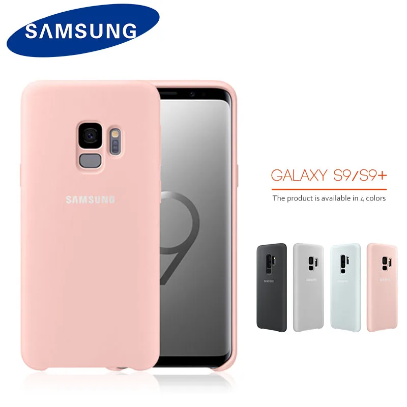 

100% Original Silicone Samsung S9 Case For Samsung Galaxy S9 G960 S9 Plus G965 Soft Silicone case Anti-Wear Protection cover