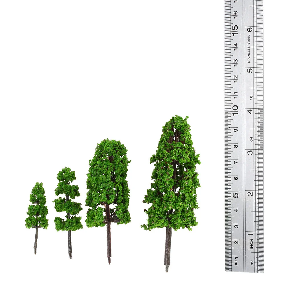 20 шт./компл. зеленых Pagodo дерева модель для поездок на поезде, макет сад пейзаж архитектурная модель миниатюры диорамы деревья модель